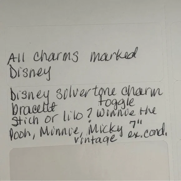 Vintage look or vintage? Disney toggle silver tone charm bracelet - Picture 9 of 9